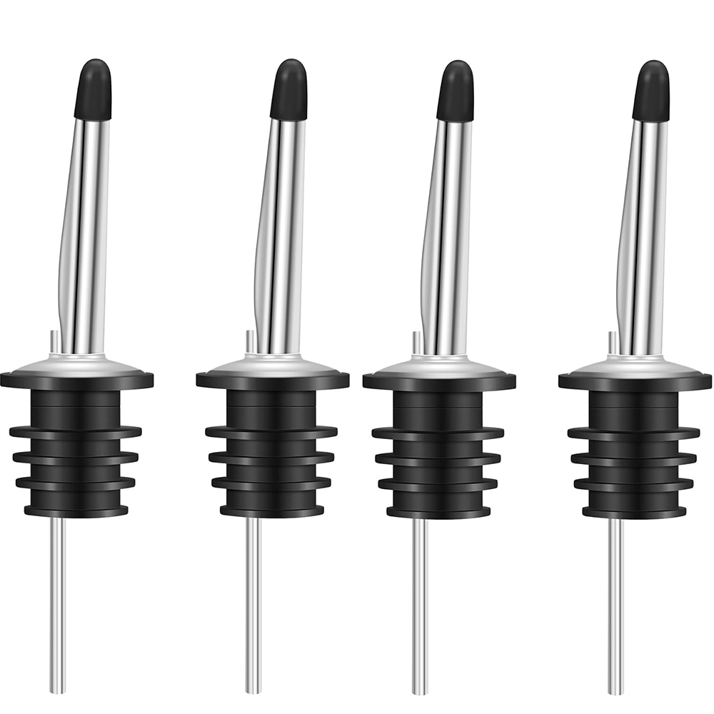 Speed Pourer Cap - 4 Pieces Stainless Steel Classic Bottle