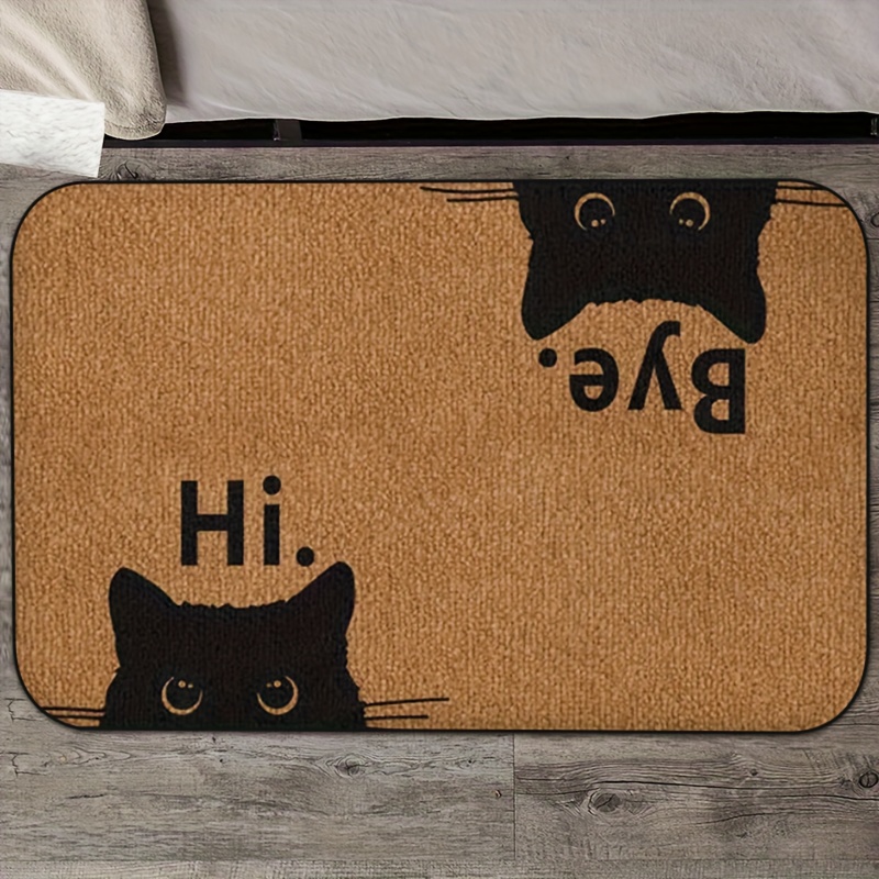 Funny Cat Doormat Hi Bye Pet L - đánh giá và giá Bar Mat Rubber
