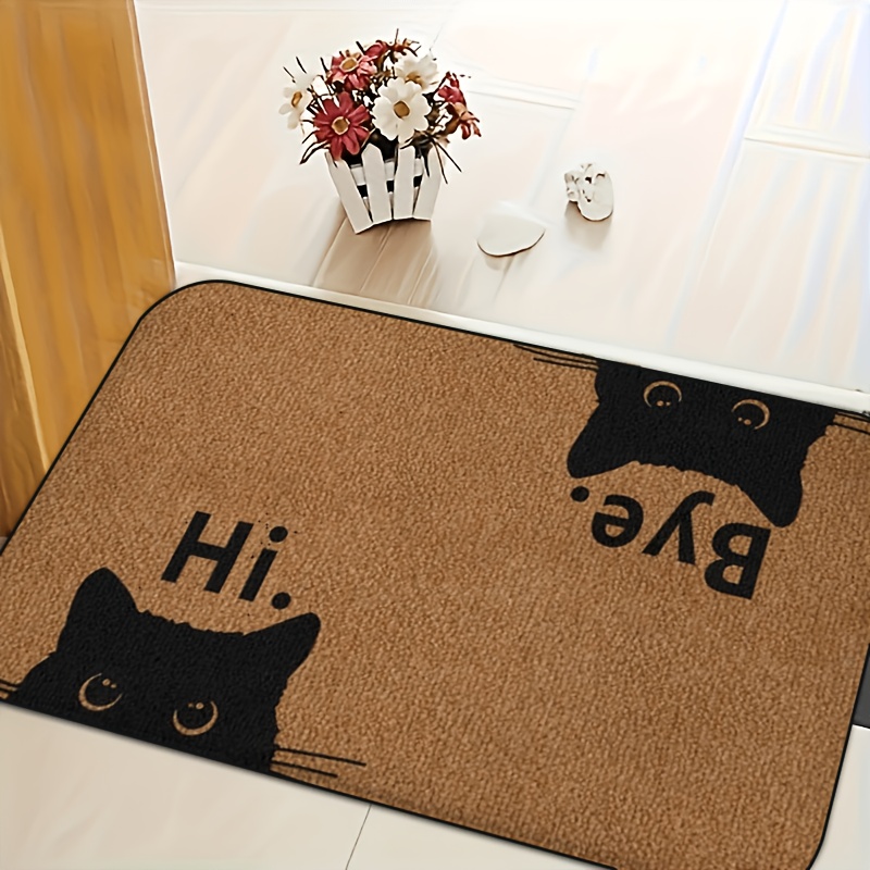 Funny Cat Doormat Hi Bye Pet L - đánh giá và giá Bar Mat Rubber