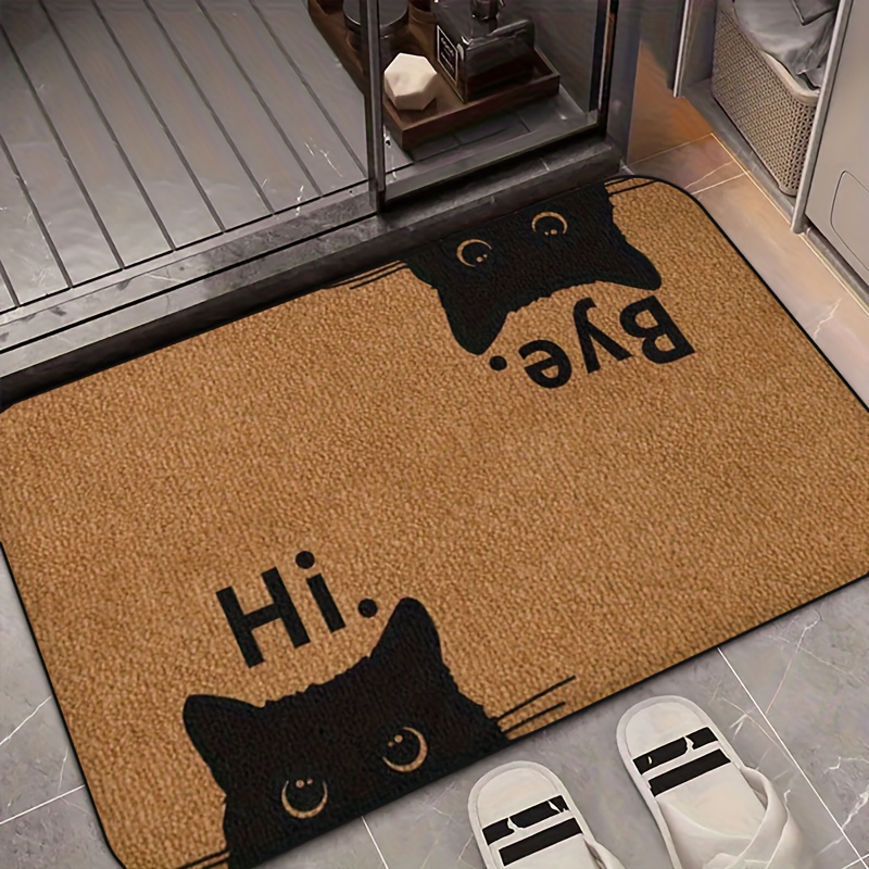 Funny Cat Doormat Hi Bye Pet L - đánh giá và giá Bar Mat Rubber